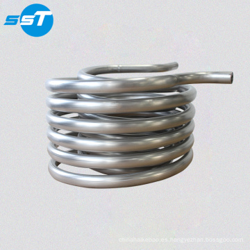 Intercambiador de calor de bobina de acero inoxidable de inmersión de tubos SST para calentamiento de tanques de agua